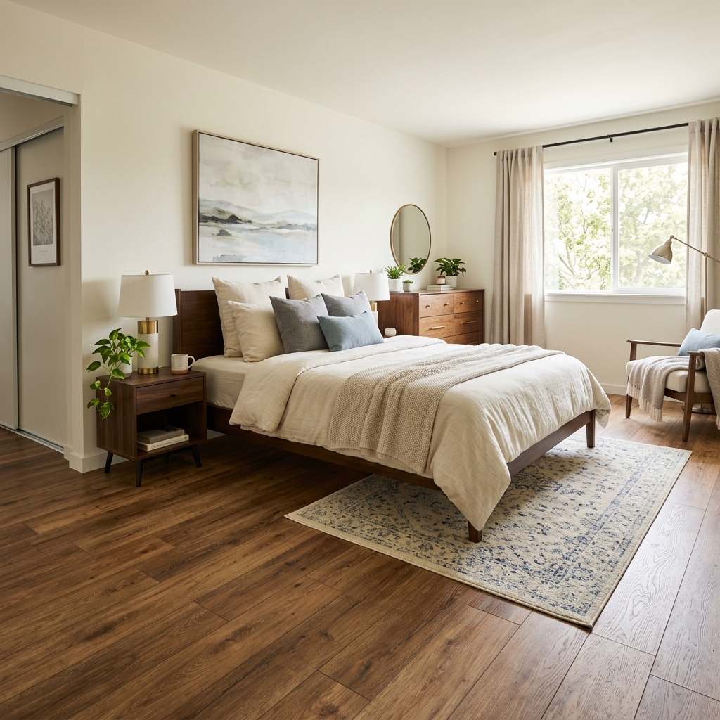 Laminate flooring detail